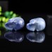 Stunning 2.0" Blue Aventurine Carved Crystal Skull - A Unique and Eye-Catching Addition to Your Collection