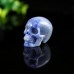 Stunning 2.0" Blue Aventurine Carved Crystal Skull - A Unique and Eye-Catching Addition to Your Collection