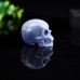 Stunning 2.0" Blue Aventurine Carved Crystal Skull - A Unique and Eye-Catching Addition to Your Collection