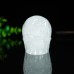 2" Realistic Skull Hand Carved Angola Quartz Natural Crystal Statue Healing Sculpture