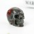 2" Realistic Skull Hand Carved Afrian Blood Stone Quartz Natural Crystal Statue Healing Sculpture