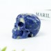 3" Realistic Skull Hand Carved Sodalite Quartz Stone Natural Crystal Statue Healing Sculpture