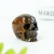 2" Realistic Skull Hand Carved Tiger Iron Eye Quartz Stone Natural Crystal Statue Healing Sculpture