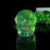 2" Realistic Skull Hand Carved Green Fluorite Agate Quartz Stone Natural Crystal Statue Healing Sculpture