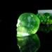 2" Realistic Skull Hand Carved Green Fluorite Agate Quartz Stone Natural Crystal Statue Healing Sculpture