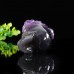 2.3" Skull Hand Carved Amethyst Quartz Geode Druse Clust Natural Crystal Healing