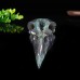 362g 5.5" Ravens Head Skull Geode Clust Chalcedony Jasper Agate Crystal Statue