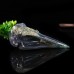 362g 5.5" Ravens Head Skull Geode Clust Chalcedony Jasper Agate Crystal Statue