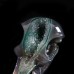 362g 5.5" Ravens Head Skull Geode Clust Chalcedony Jasper Agate Crystal Statue