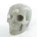 2.2" Skull Fluorite Quartz Stone Carved Natural Crystal Chakra Healing Statue Stone Sculpture