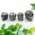 1.73" / 2.2" Skull Crocodile Jasper Hand Carved Natural Crystal Quartz Chakra Healing Statue Stone Sculpture