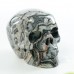 1.73" / 2.2" Skull Crocodile Jasper Hand Carved Natural Crystal Quartz Chakra Healing Statue Stone Sculpture