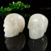 1.73" Skull Pink Quartz Stone Hand Carved Natural Crystal Chakra Healing Statue Stone Sculpture