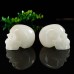 1.73" Skull Pink Quartz Stone Hand Carved Natural Crystal Chakra Healing Statue Stone Sculpture