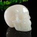 1.73" Skull Pink Quartz Stone Hand Carved Natural Crystal Chakra Healing Statue Stone Sculpture