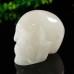 1.73" Skull Pink Quartz Stone Hand Carved Natural Crystal Chakra Healing Statue Stone Sculpture