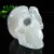 3" Skull Agate Quartz Geode Druse Clust Hand Carved Natural Crystal Stone Statue