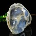 4.4" Blue Chalcedony Rough Stone Carved Realistic Skull Natural Crystal Statue