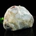 4.4" Blue Chalcedony Rough Stone Carved Realistic Skull Natural Crystal Statue