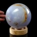 130mm Blue Chalcedony Sphere Energy Ball Natural Chakra Healing Crystal