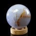 130mm Blue Chalcedony Sphere Energy Ball Natural Chakra Healing Crystal