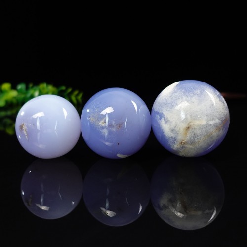 Wholesale 30mm-60mm Blue Chalcedony Sphere Energy Ball Natural Crystal Statue Healing 1KG