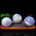 Wholesale 30mm-60mm Blue Chalcedony Sphere Energy Ball Natural Crystal Statue Healing 1KG