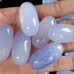 Wholesale Blue Chalcedony Oval Egg Healthy Energy Stone Natural Crystal Healing Meditation 1KG