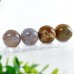 Wholesales 50mm-65mm Chalcedony Jasper Sphere Energy Ball Natural Crystal Statue Healing 1KG