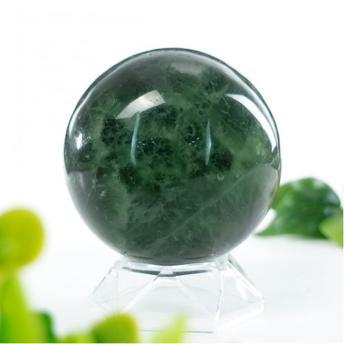 Wholesale 85mm Green Fluorite Sphere Energy Stone Ball Natural Crystal Reiki Healing Decor 1KG