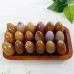 Wholesale Yellow Chalcedony Egg Energy Stone Natural Crystal Healing Meditation 1KG