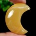 Wholesale 30/40mm Moon Hand Carved Chalcedony Agate Natural Crystal Quartz DIY Craft 1KG