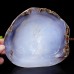 804g 1.77LB 6" Blue Chalcedony Cigarette Ashtray Container Natural Crystal