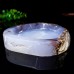 804g 1.77LB 6" Blue Chalcedony Cigarette Ashtray Container Natural Crystal