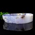 1114g 2.46LB 6.7" Blue Chalcedony Cigarette Ashtray Container Natural Crystal