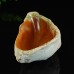 4.3" Natural Yellow Chalcedony Jasper Hand Carved Bowl Home Decor Reiki Healing