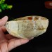 4.3" Natural Yellow Chalcedony Jasper Hand Carved Bowl Home Decor Reiki Healing