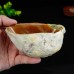 4.3" Natural Yellow Chalcedony Jasper Hand Carved Bowl Home Decor Reiki Healing