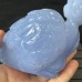 New A+ Level Blue Chalcedony Crystal Angel Bless Sculpture Meditation Hand Carved Reiki Healing Decoration