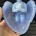 New A+ Level Blue Chalcedony Crystal Angel Bless Sculpture Meditation Hand Carved Reiki Healing Decoration