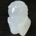 New Crystal Blue Chalcedony Cute Baby Angel Figurine Hand Carved Natural Quartz Crystal Reiki Healing Office Ornament