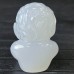 New Crystal Blue Chalcedony Cute Baby Angel Figurine Hand Carved Natural Quartz Crystal Reiki Healing Office Ornament