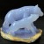 5'' Crystal Wolf Blue Chalcedony Wolves Home Decoration Animal Statue