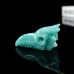 2.5" Phoenix Bird Head Skull Amazonite Stone Hand Carved Natural Crystal Statue