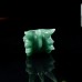 2.5" Phoenix Bird Head Skull Green Aventurine Hand Carved Natural Crystal Statue