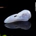 3.5" Ravens Skull Carved Blue Chalcedony Natural Crystal Statue Chakra Healing