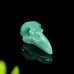 2.5" Ravens Skull Carved Green Aventurine Quartz Stone Natural Crystal Statue