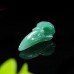 2.5" Ravens Skull Carved Green Aventurine Quartz Stone Natural Crystal Statue