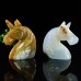 2" Unicorn Chalcedony Hand Carved Natural Crystal Quartz Chakra Healing