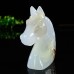 2" Unicorn Chalcedony Hand Carved Natural Crystal Quartz Chakra Healing